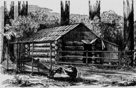 Anderson's cabin near the saddle of Half Dome