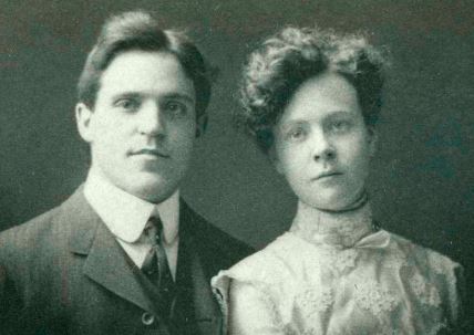Pearl Adeline Clark and her husband George Alexander Lewthwaite.