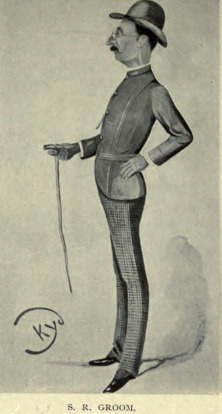 Charicature of S. R. Groom, from One Hundred Years of Singapore, London, 1931